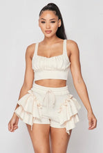 Load image into Gallery viewer, Shimmy Short Set - Cream
