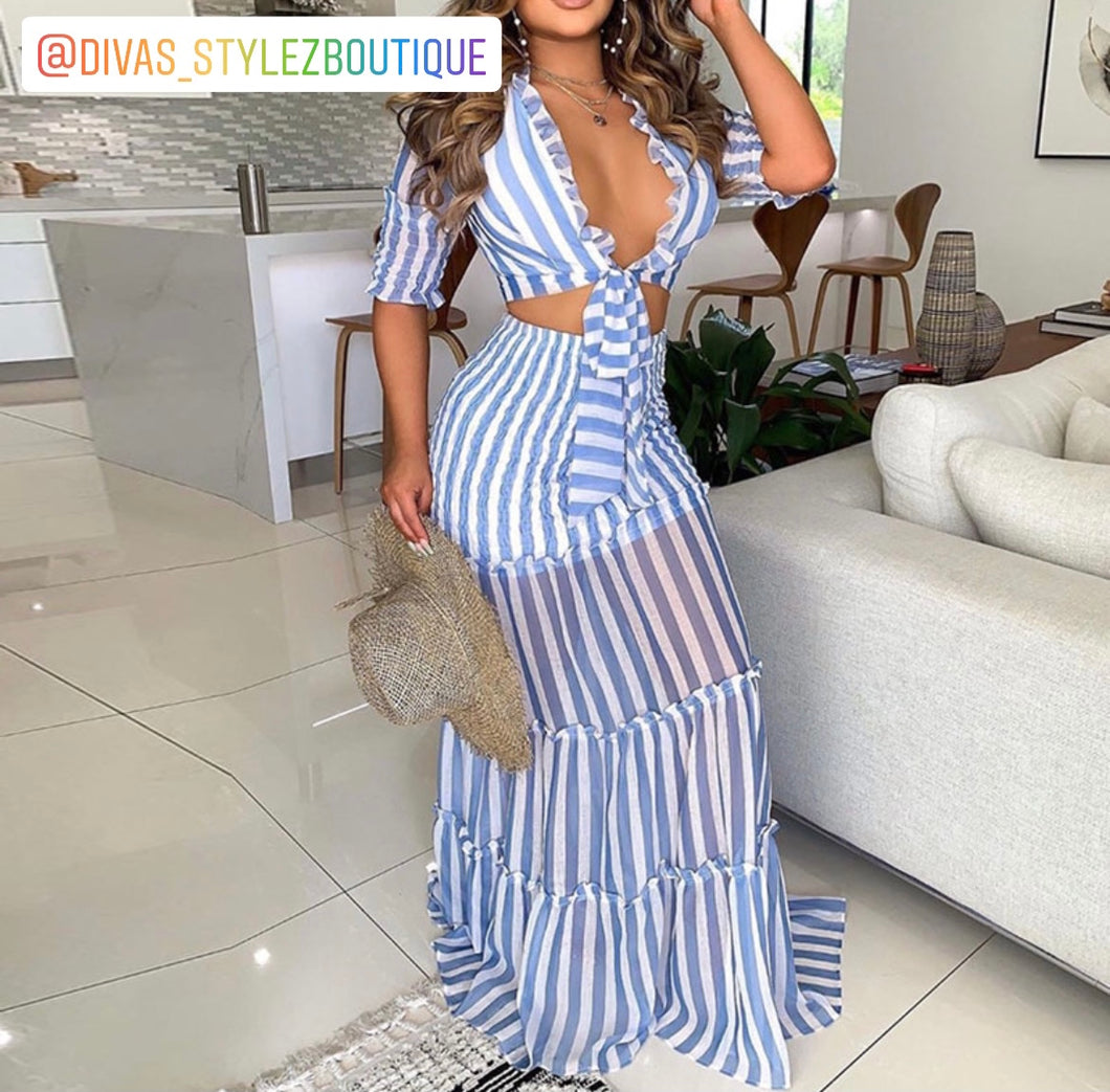 Wifey for Life Skirt Set - Blue Skies