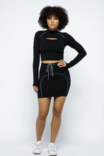 Load image into Gallery viewer, Sporty Skirt Set - Black or Gray
